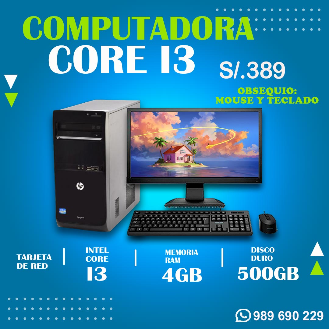 computadora core i3 